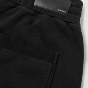 Amiri Black & Yellow Varsity Logo Sweatpants 