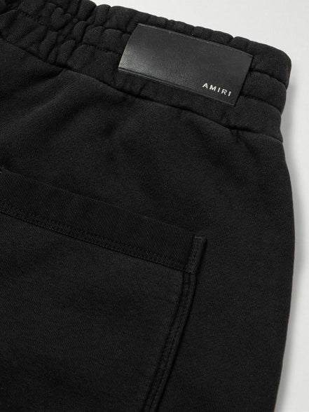 Amiri Black & Yellow Varsity Logo Sweatpants "Pre-Loved"