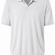 Loro Piana Light Grey Ice Wish Knit Polo Shirt 