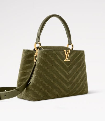 Louis Vuitton Souple Bag Capucines Green "Pre-Loved"