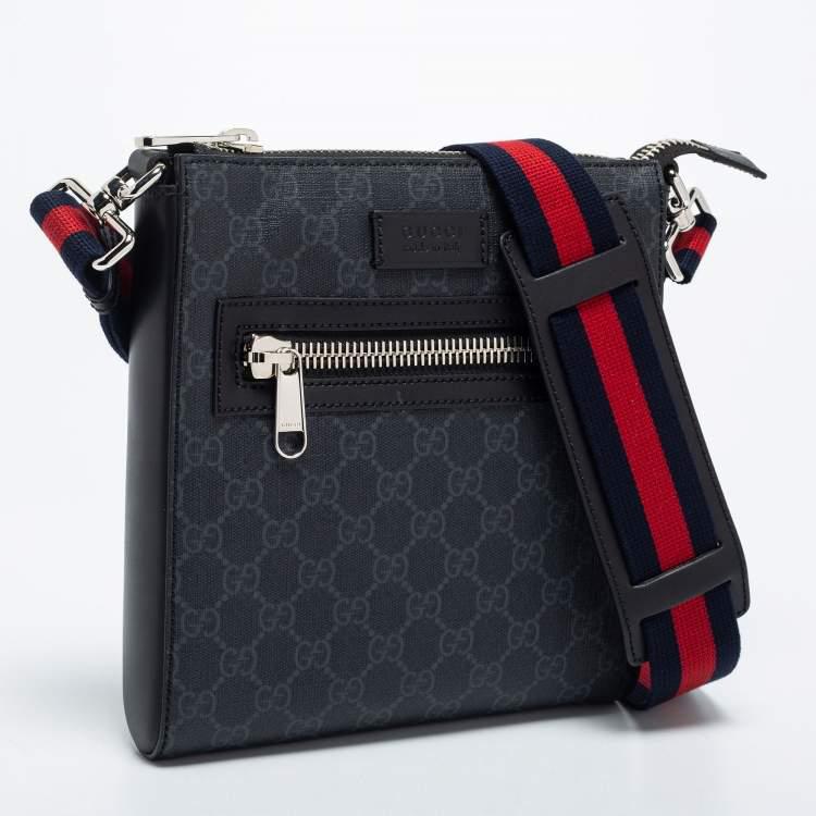 Gucci Black Large Messenger Bag 