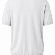 Loro Piana Light Grey Ice Wish Knit Polo Shirt 