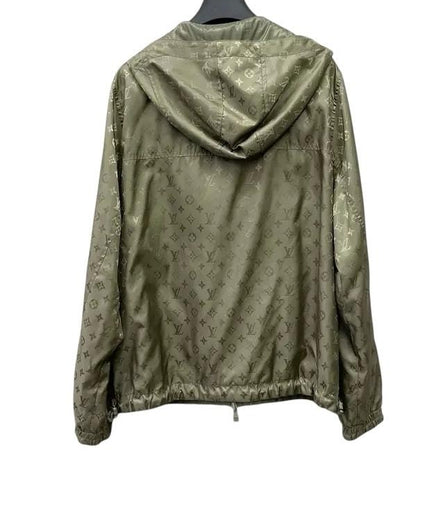 Louis Vuitton Khaki Monogram Windbreaker Size L "Never Owned"