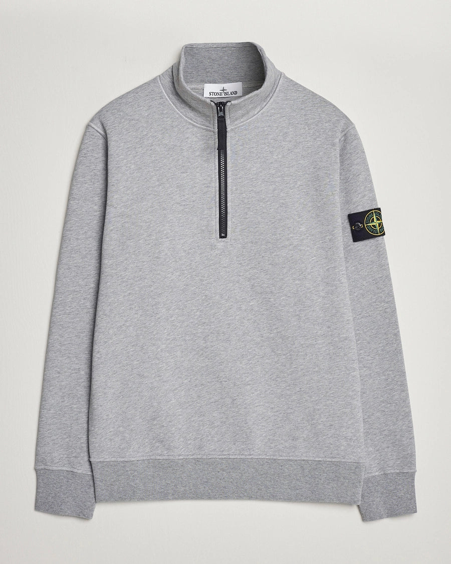 Stone Island Grey Quarter-Zip Sweatshirt  (Pre-Loved)