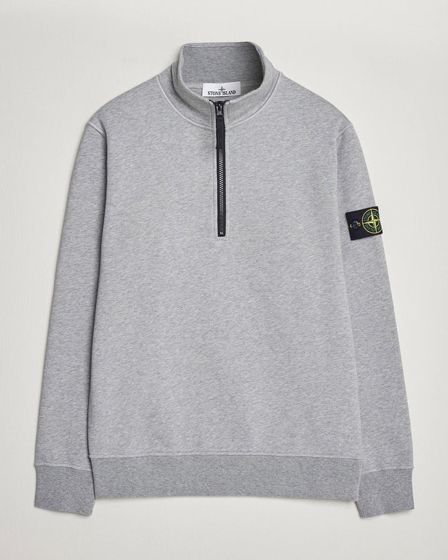 Stone Island Grey Quarter-Zip Sweatshirt  (Pre-Loved)