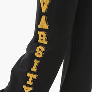 Amiri Black & Yellow Varsity Logo Sweatpants 
