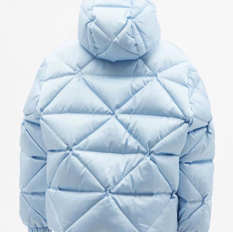 Prada Blue Women’s Re-Nylon Puffer Jacket Size 8 