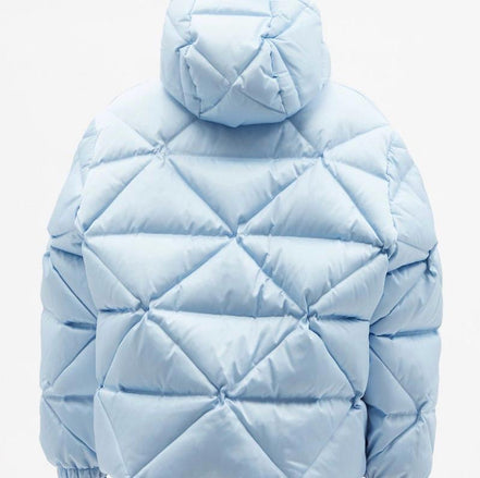 Prada Blue Women’s Re-Nylon Puffer Jacket Size 8 "Never Owned"
