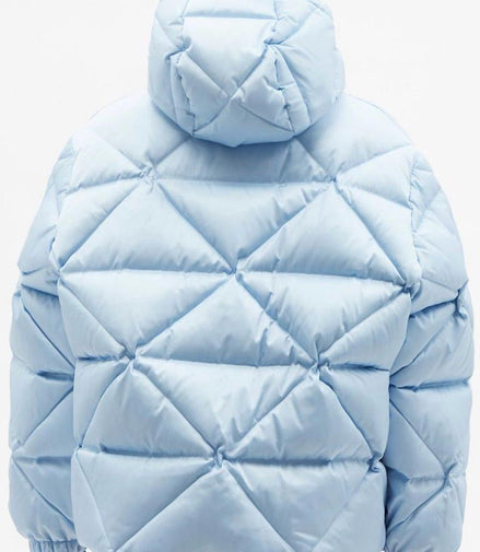 Prada Blue Women’s Re-Nylon Puffer Jacket Size 8 "Never Owned"
