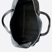 Chrome Hearts Black Leather Duffel Bag 