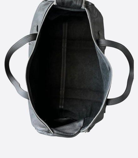 Chrome Hearts Black Leather Duffel Bag "Pre-Loved"