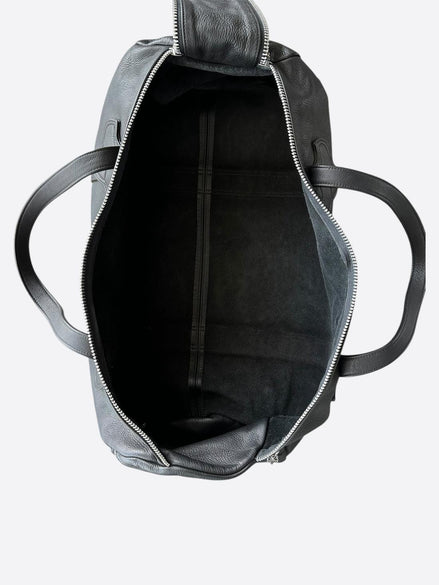 Chrome Hearts Black Leather Duffel Bag "Pre-Loved"