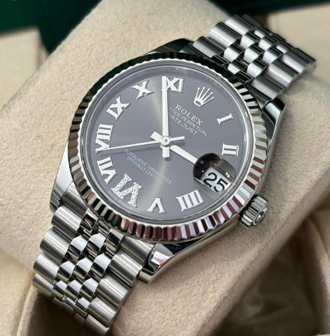 Rolex Datejust 31 (Ref. 278271) – Grey Diamond Dial with Jubilee Bracelet 