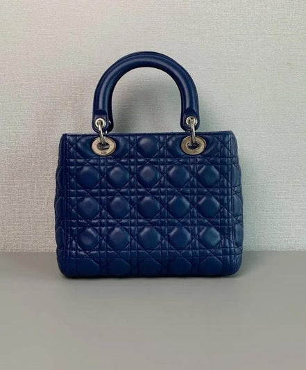Dior ABC Hand Bag Black & Blue "Never Owned"
