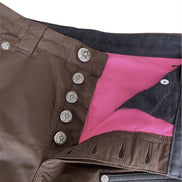 Chrome Hearts Brown Nylon & Leather Carpenter Shorts Size 32 