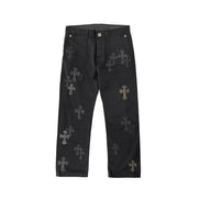 Chrome Hearts Black Camouflage Cross Patch Chino Jeans Size 34 