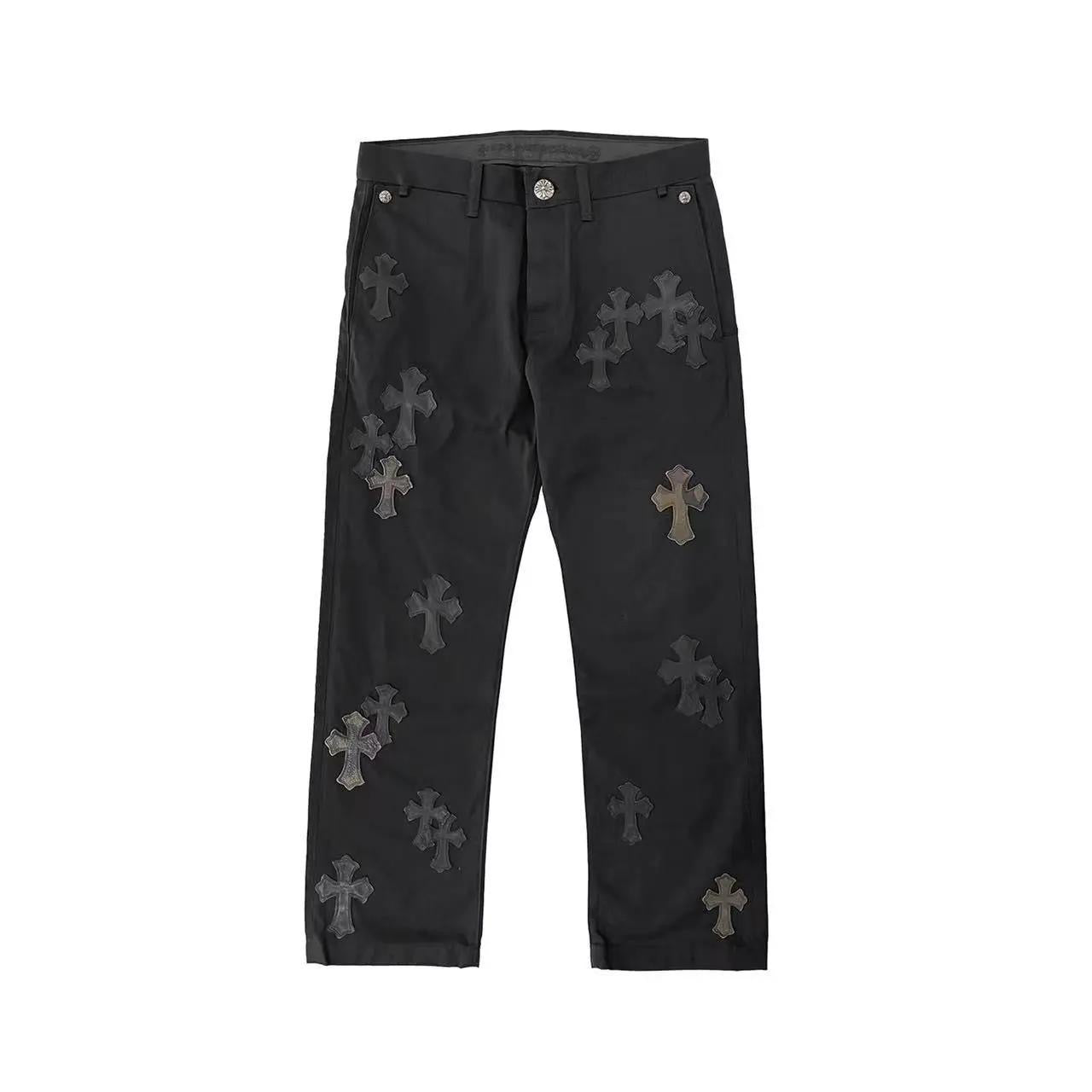 Chrome Hearts Black Camouflage Cross Patch Chino Jeans Size 34 
