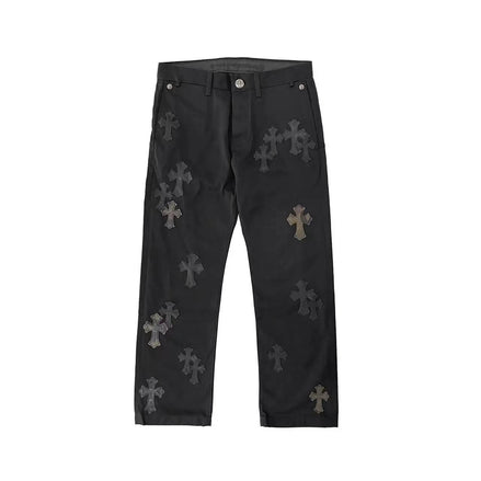 Chrome Hearts Black Camouflage Cross Patch Chino Jeans Size 34 "Never Owned"