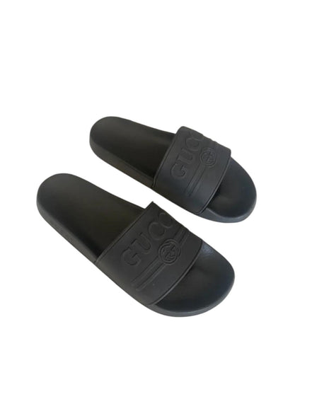 Gucci Black Slides "Pre-Loved"