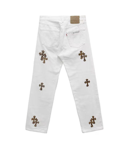 Chrome Hearts Jeans Leopard Cross Size 31 "Never Owned"