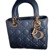 Dior ABC Hand Bag Black & Blue 