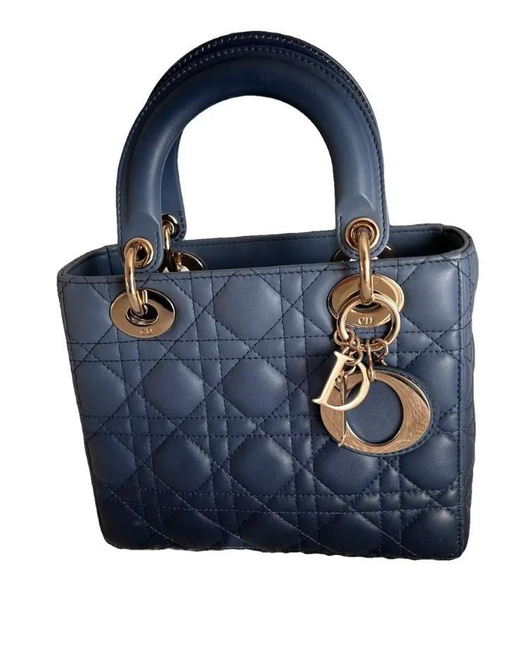 Dior ABC Hand Bag Black & Blue 