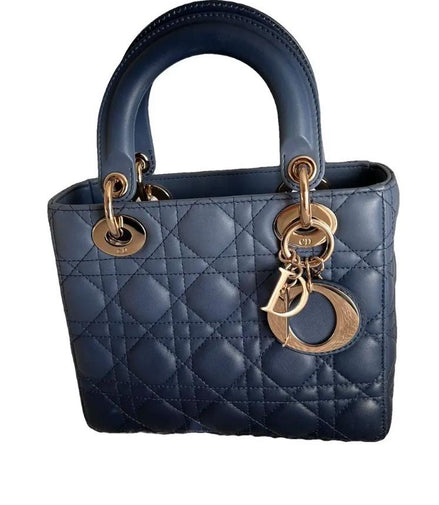 Dior ABC Hand Bag Black & Blue "Never Owned"