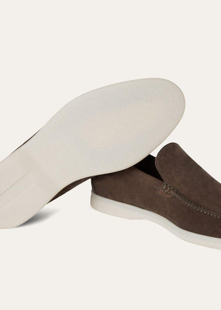 Loro Piana Summer Walk Chocolate Size 7 "Never Owned"