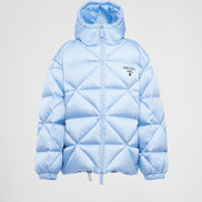 Prada Blue Women’s Re-Nylon Puffer Jacket Size 8 