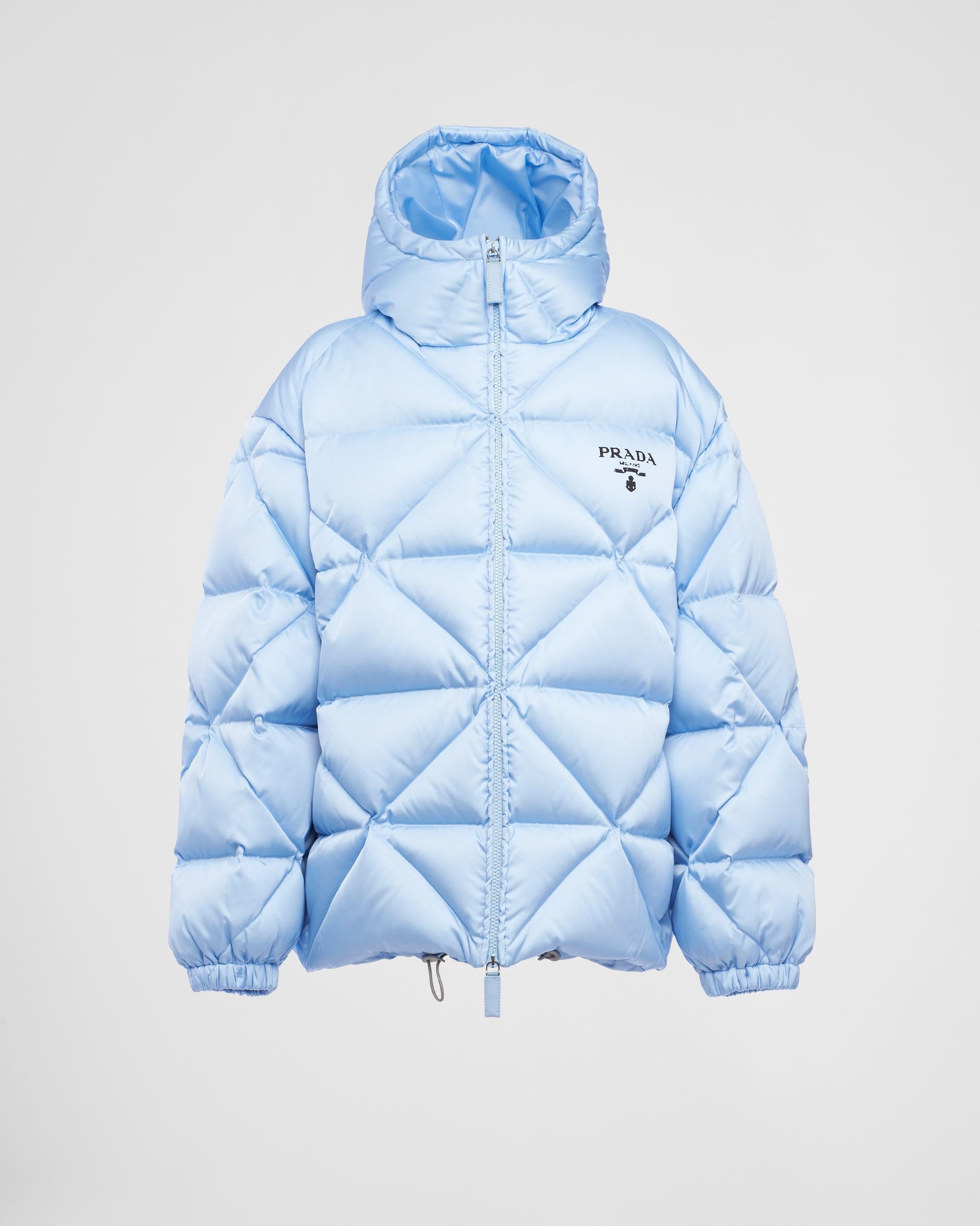 Prada Blue Women’s Re-Nylon Puffer Jacket Size 8 