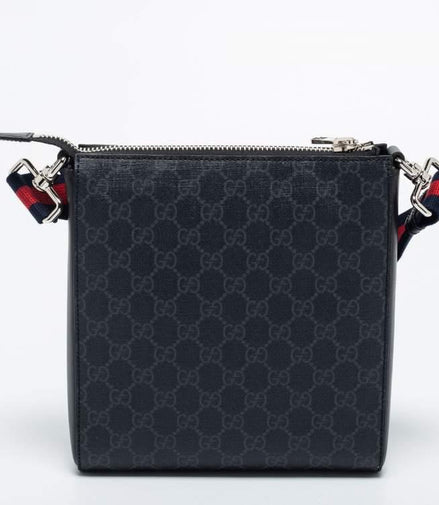 Gucci Black Large Messenger Bag "Pre-Loved"