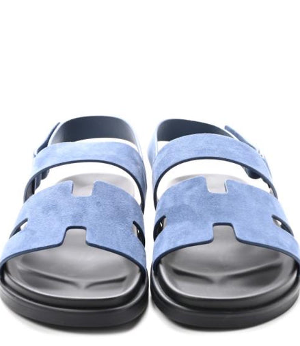 Hermès Genius Sandal Blue Size 9 "Never Owned"