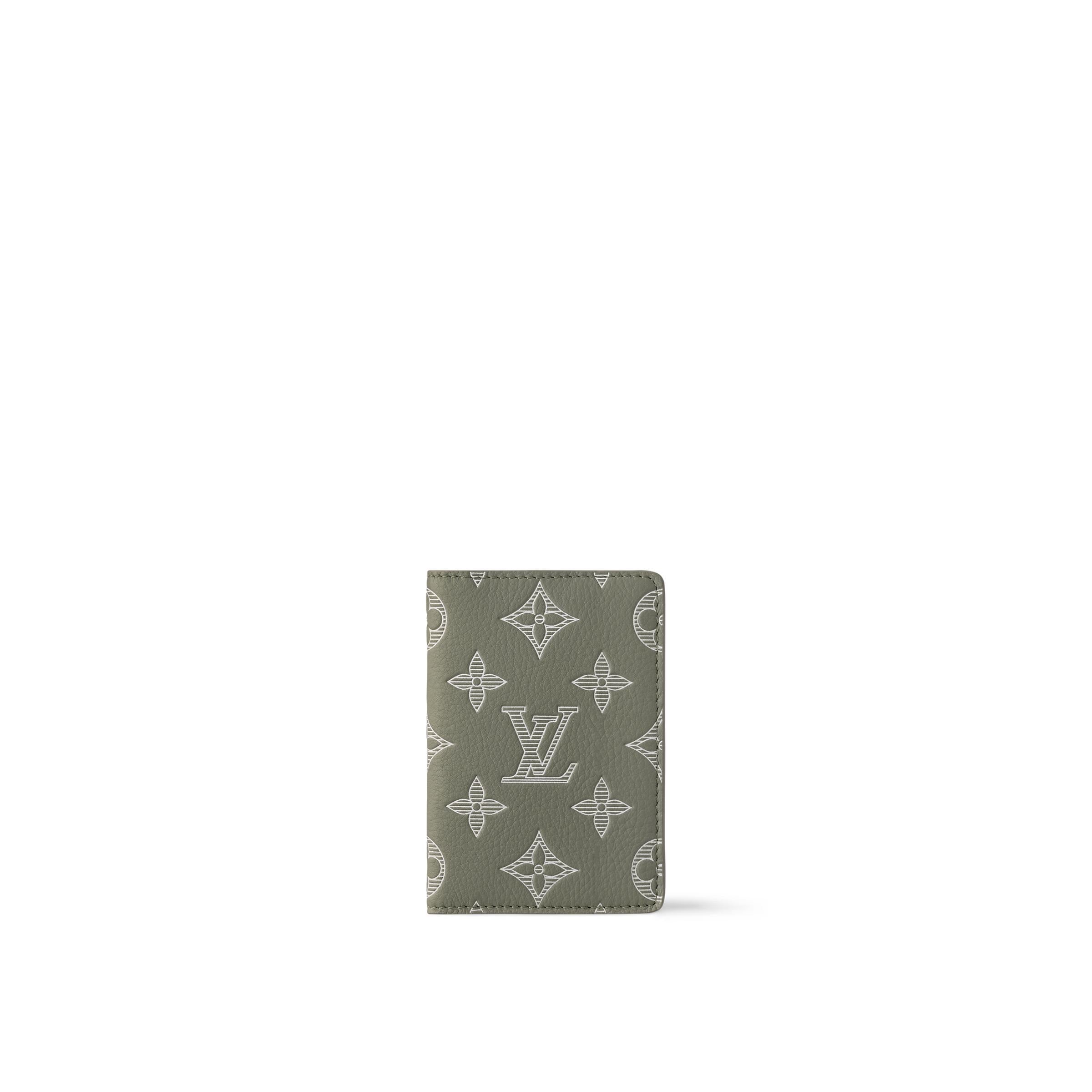 Louis Vuitton Olive Shadow Monogram Pocket Organiser 