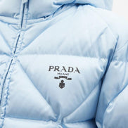 Prada Blue Women’s Re-Nylon Puffer Jacket Size 8 
