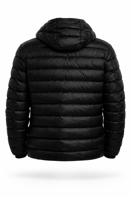 Burberry London England Black Logo Appliqué Down Jacket "Unworn"