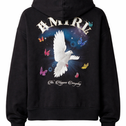 Amiri Vintage Black Dove Whipstitch Hoodie (Pre-Loved)