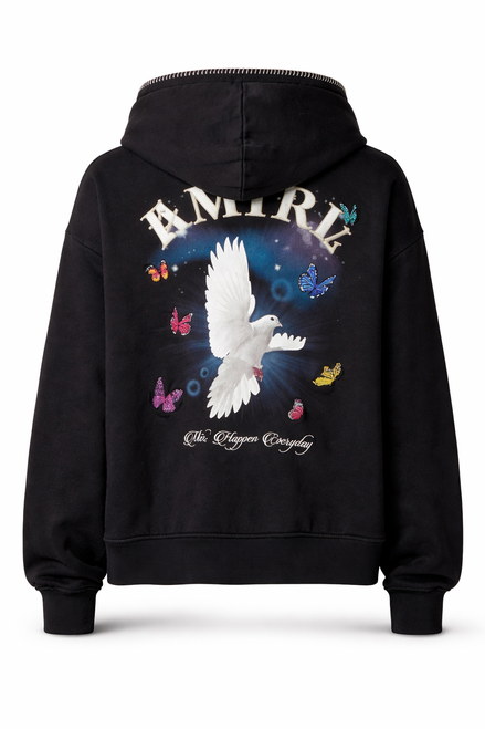 Amiri Vintage Black Dove Whipstitch Hoodie (Pre-Loved)