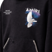 Amiri Vintage Black Dove Whipstitch Hoodie (Pre-Loved)