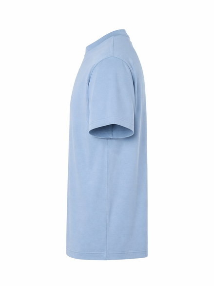 Louis Vuitton Sky Blue Embossed LV Cotton T-Shirt "Unworn"