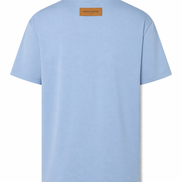 Louis Vuitton Sky Blue Embossed LV Cotton T-Shirt 