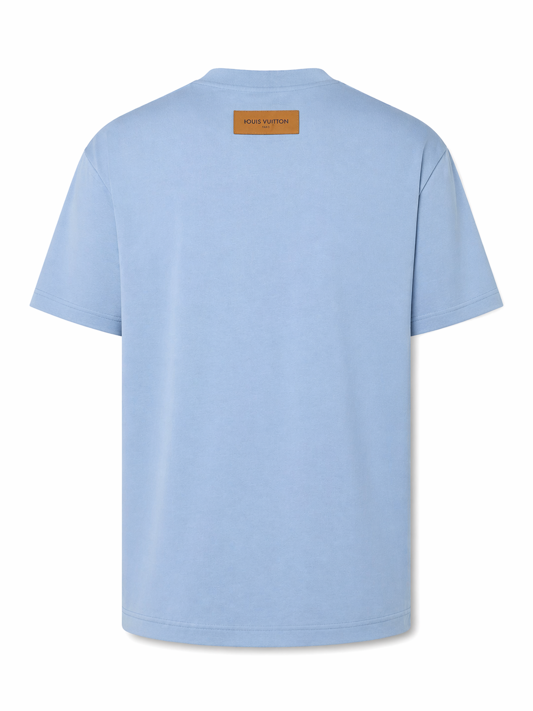 Louis Vuitton Sky Blue Embossed LV Cotton T-Shirt 