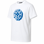 Louis Vuitton White and Blue Signature Graphic T-Shirt 