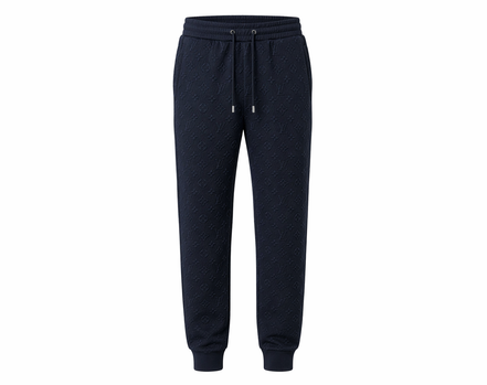 Louis Vuitton Navy Blue Embossed Monogram Tracksuit "Unworn"
