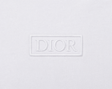 Dior White Framed Logo Cotton T-Shirt "Unworn"