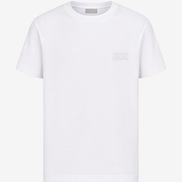 Dior White Framed Logo Cotton T-Shirt 