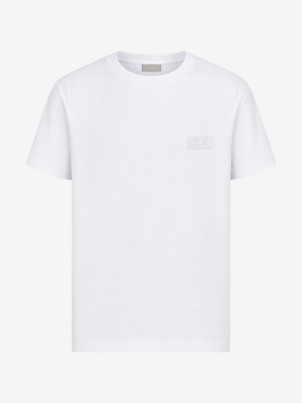 Dior White Framed Logo Cotton T-Shirt "Unworn"