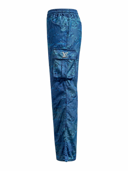 Louis Vuitton 2054 Blue 3D Monogram Cargo Pants "Unworn"