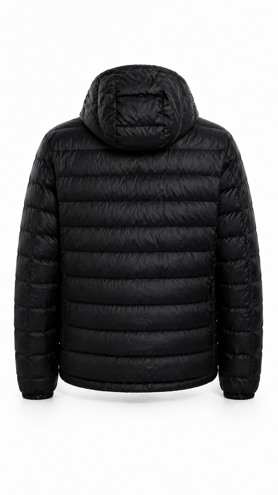 Burberry Black Logo-Pocket Hooded Puffer Jacket 
