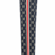 Gucci Navy GG Jacquard Striped Jogging Pants 
