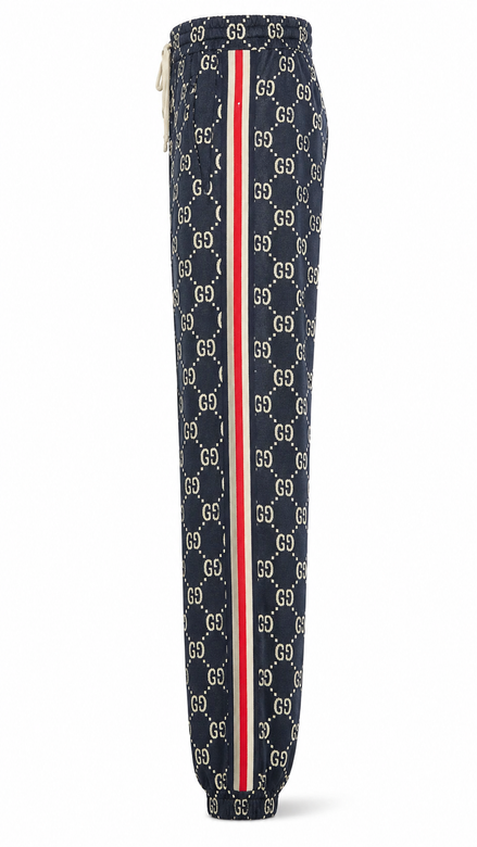 Gucci Navy GG Jacquard Striped Jogging Pants "Unworn"